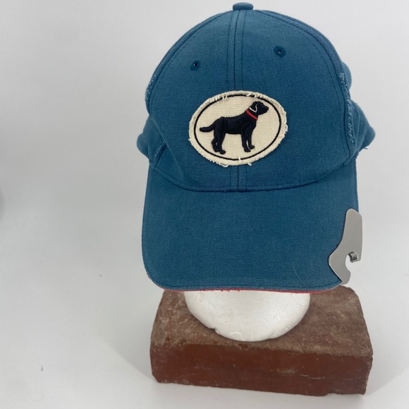 Blue Lab Dog Patch Adjustable Baseball Cap with Bottle Opener - Big Shot - Picture 1 of 15
